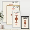 thumbnail image 4 of Designart 'Minimal Moon Phases On White' Modern Framed Canvas Wall Art Print, 4 of 5