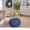 Blue, variant on Pouf Hand Knitted Cotton Braid Cord Cable Ottoman - Foot Stool - Accent Seat Furniture Bean Bag - Living Room Kids - 19x19x14