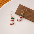 thumbnail image 6 of Creative Simple Style Snowman Pendant Dangle Earrings Earrings Set Christmas Themed Earrings Jewelry Accessories RED BELL, 6 of 8