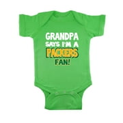 NanyCraft's My Grandpa Says I'm a Packers Fan Baby Bodysuit