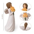 thumbnail image 4 of Sunflower Gifts for Women, Guardian Angel Statue, Angels Figurines, Woman Holding Sunflowers Figurines for Thanksgiving, Mother's Day or Birthday, 4 of 8