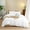 1-White, variant on 1000-TC Heavy Egyptian Cotton 3-Piece Duvet Cover Set with Button Closure & Corner Ties - Twin/Twin-XL Size ( 68 x 90 ) Inches, (White)