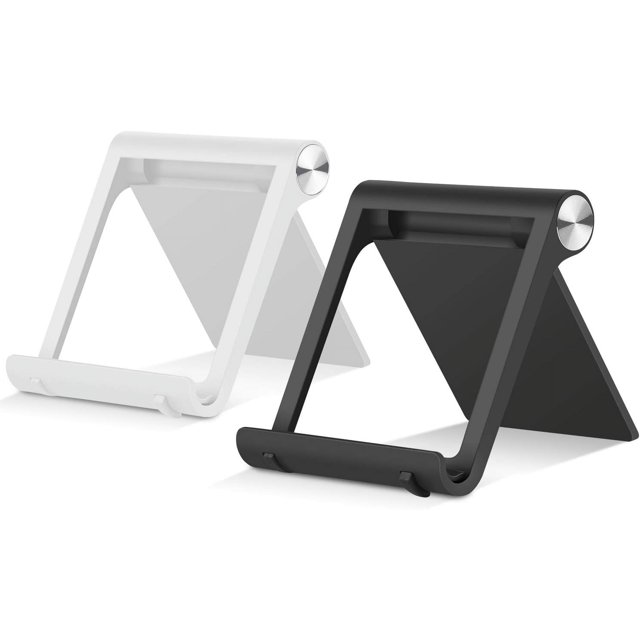 Soporte para tableta de 2 piezas, soporte para teléfono portátil multiángulo, compatible con múltiples modelos