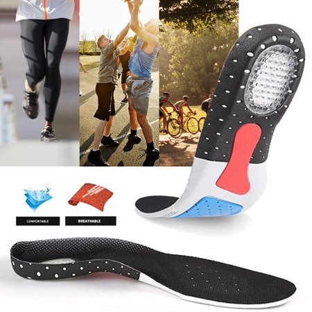 2Pairs Sport Full Length Orthotic Inserts with Arch Support - Best Shock Absorption Cushioning Insoles for Plantar Fasciitis, Running, Flat Feet, Heel Spurs Foot Pain - for Men Women (Best Sports For Flat Feet)