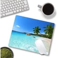 thumbnail image 3 of Mouse Pad, Premium-Textured Mouse Mat, Non-Slip Rubber Base Mousepad for Laptop, Computer & PC,9.5×7.9 in,Hawaii Beach, 3 of 5