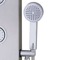 Finihen Shower Panel, Shower Panel Tower System, 47 Inch Stainless Shower Panel with Massage Jets Hand Shower, Silver