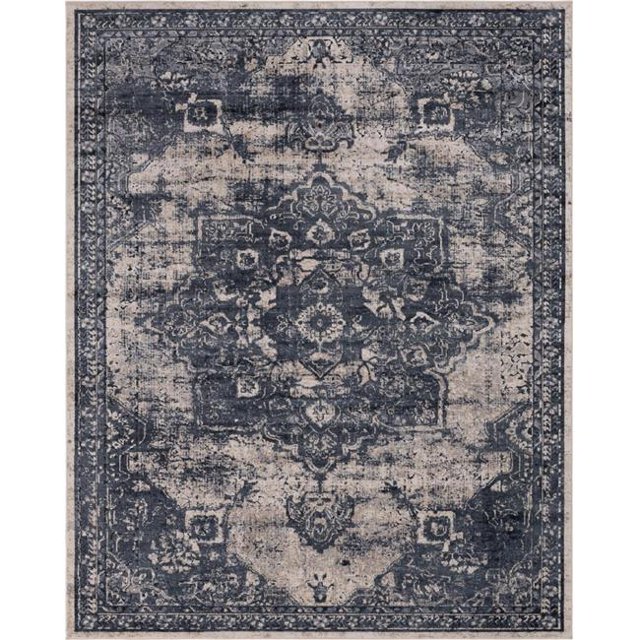 Unique Loom 3146795 Tapis Rectangulaire Roosevelt 8 x 10 Pi; Gris