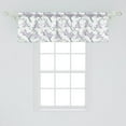 thumbnail image 2 of Ambesonne Floral Window Valance, Bundles of Thorny and Spined White Roses with Multi Petals on a Plain Background, Curtain Valance for Kitchen Bedroom Decor with Rod Pocket, 54" X 18", Multicolor, 2 of 3