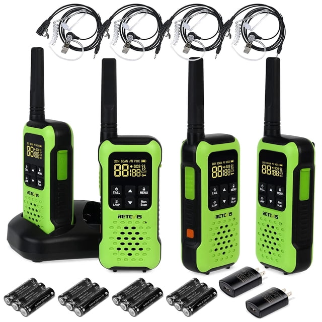 Walkie Talkie Retevis RT49P impermeable IP67 recargable x4
