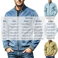 thumbnail image 3 of MXALUOB Bomber Jacket for Men Faux Suede Solid Color Ribbed Cuff Fashion Coats Full Zip Casual Regular Fit Flight Jacket with Pocket, 3 of 5