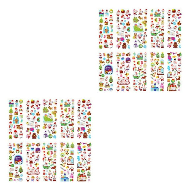 tamizeot 10x Non-toxic Custom Sticker Pack Different Shapes Skin-friendly Wide Application Sticker Packs 2Set
