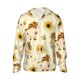 thumbnail image 1 of Fotbe Watercolor Bee Honey Honeycomb Bee Chaqueta con Protección Solar UPF 50+ para Hombre y Mujer, Camisa con Capucha y Bolsillos-3X-Large, 1 of 7