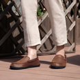 thumbnail image 3 of Zizor Men's Microsuede Moccasin Slippers with Comfy Memory Foam, Closed Back House Shoes Indoor Outdoor, 3 of 7