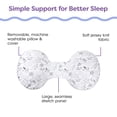 thumbnail image 4 of Almohada de embarazo Boppy Side Sleeper Grey Falling Leaves, 4 of 7