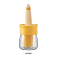 thumbnail image 4 of Naiovety La botella del cepillo del aceite de silicona 3 en 1 para los utensilios de cocina que acampa integró el cepillo de cristal del Bbq de Estufas de camping color naranja, 4 of 6
