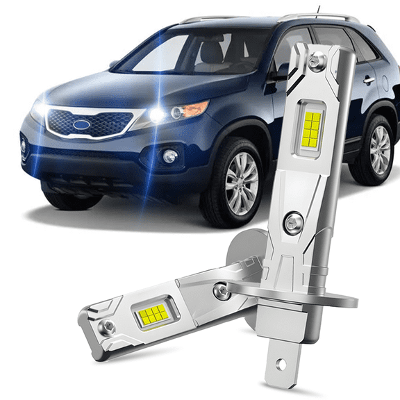 LED Headlight Kit H1 6000K White Bulbs High Beam for Kia Sorento 2003-2012 2013