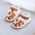 thumbnail image 2 of NOKIO Girls' Strappy Sandals Girls' Closed Toe Sandals Toddler Baby Boy Girl Shoes Breathable Shoes Open Toe Sandals Girl Sandals Baby Soft Soled Sandals For Unisex, 2 of 5