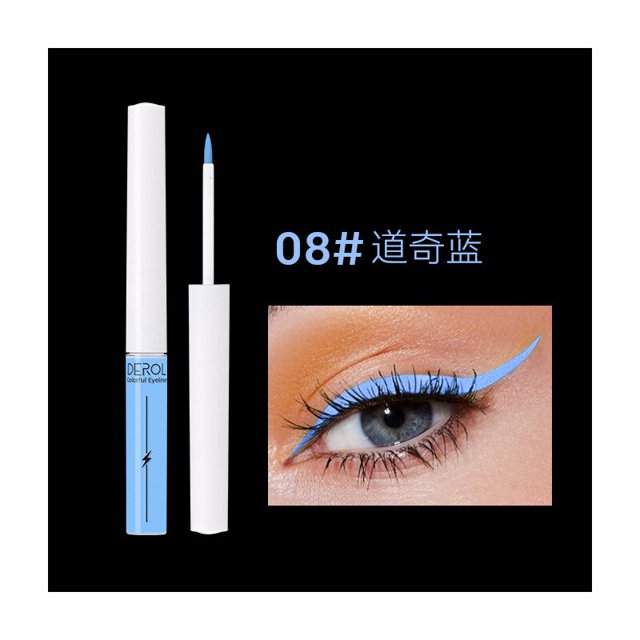 Lápiz Delineador de ojos líquido UV luminoso para mujer, Lápiz Delineador de ojos líquido, impermeable, colorido, azul, verde, amarillo, Ojo Blanco, maquillaje, cosméticos Gao Jinjia LED