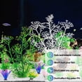 thumbnail image 3 of Planta de acuario, decoración de plantas artificiales de plástico para pecera, juego de 5 piezas, 3 of 5