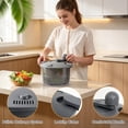 thumbnail image 5 of Large Salad Spinner 4.5L/4.8QT, Manual Crank Lettuce Dryer, Vegetable Washer with Locking Lid & Drain System for Fruit Greens Pasta, 5 of 7