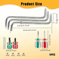 thumbnail image 4 of 7 Pcs Offset Screwdriver Set Right Angle Screwdriver, Slotted Screwdriver Z-Type Screwdriver, 4 of 5