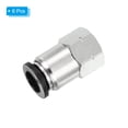 thumbnail image 3 of Uxcell 6 Pcs 8mm OD Tube to 1/8 Inch NPT Female Thread Push to Connect Fittings, 3 of 6