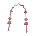 thumbnail image 2 of Cadena de chupete de silicona,Correas de seguridad de cadena de chupete de silicona para niños y niñas,Soporte para chupete Cadena de silicona Juguete para biberón,Correa Chupete Cordón Rojo, 2 of 8