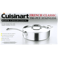 thumbnail image 4 of Cuisinart Elite Collection Tri-Ply Stainless Sauté' Pan with Helper Handle and Cover - 5.5 Quart Pan, 4 of 6