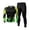 #09-Green, variant on Men's Compression Long Sleeve Shirt and Leggings Set Running Gym Athletic Base Layer Workout