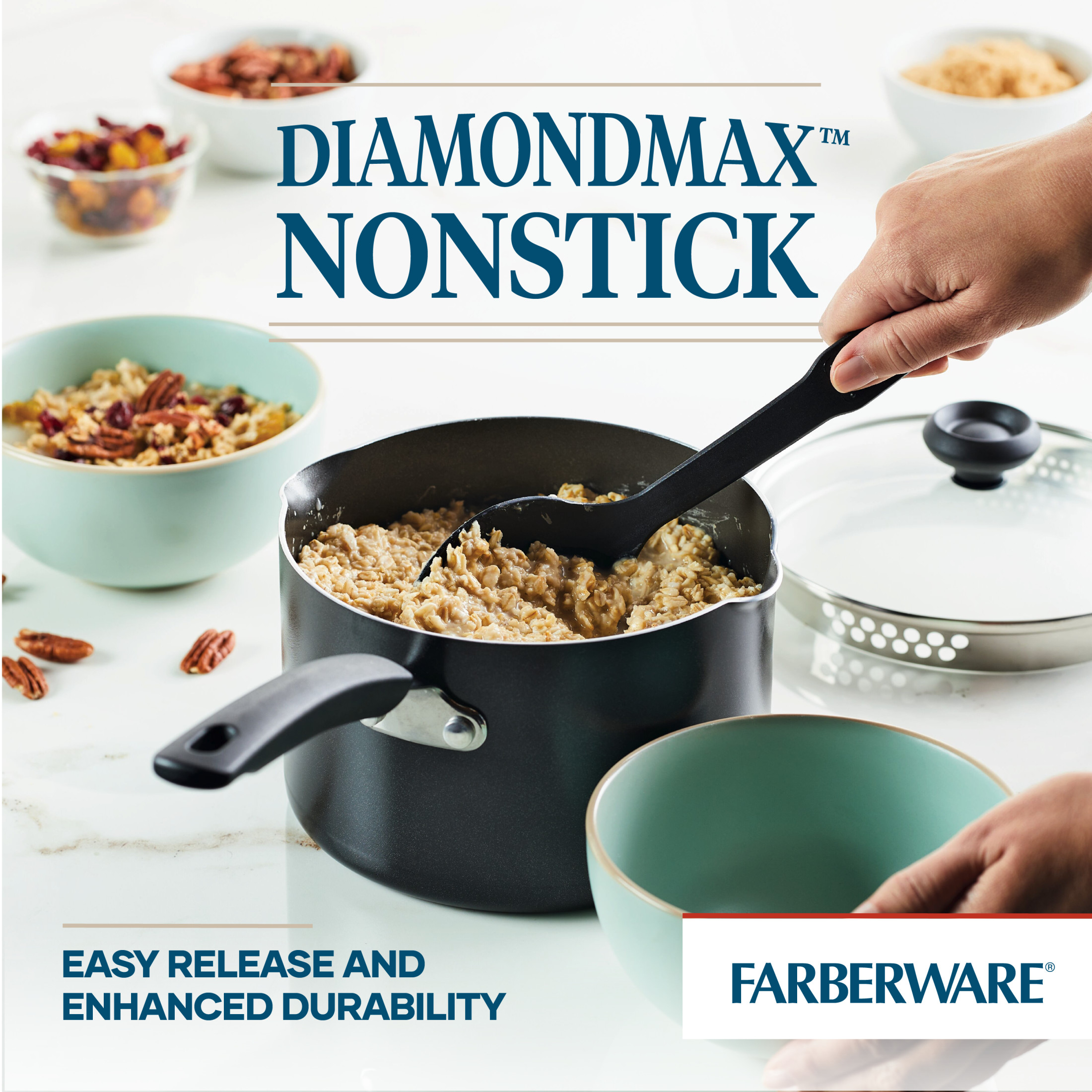 Farberware Easy Clean 3-Quart Straining Saucepan photo 5