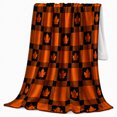 thumbnail image 2 of Autumn Buffalo Plaid Maple Leaf Living Room autumn celebration, Warm Flannel Blanket for Living Room and Reading Nook, Festive autumn celebration Scene, Art Lovers autumn celebration Gift, 2 of 9