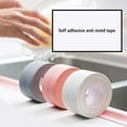 thumbnail image 4 of 3Pcs PVC Sealing Strip Self-Adhesive Edge Protector Waterproof Anti-Mildew 3.2m Edge Protector Waterproof Anti-Mildew Bathtub Corner Tapes Kitchen Shower Floor Gray, 4 of 9