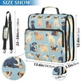 thumbnail image 3 of ALAZA Zipper Binder Cartoon Dogs 3 Ring Trapper Keeper File Folder Organizer Bag, 3 of 8