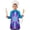 Purple Blue Tie, variant on Rainbow Tie Dye Cloud Pattern Kids Aprons for Girls and Boys,Adjustable Neck Strap Toddler Aprons for Kids Cooking Baking