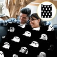 thumbnail image 3 of Vggrvlo Halloween Savings Halloween Throw Blanket Spooky Ghost Flannel Blanket Soft Plush Throw Embroidered for Couch, Bed, 3 of 5