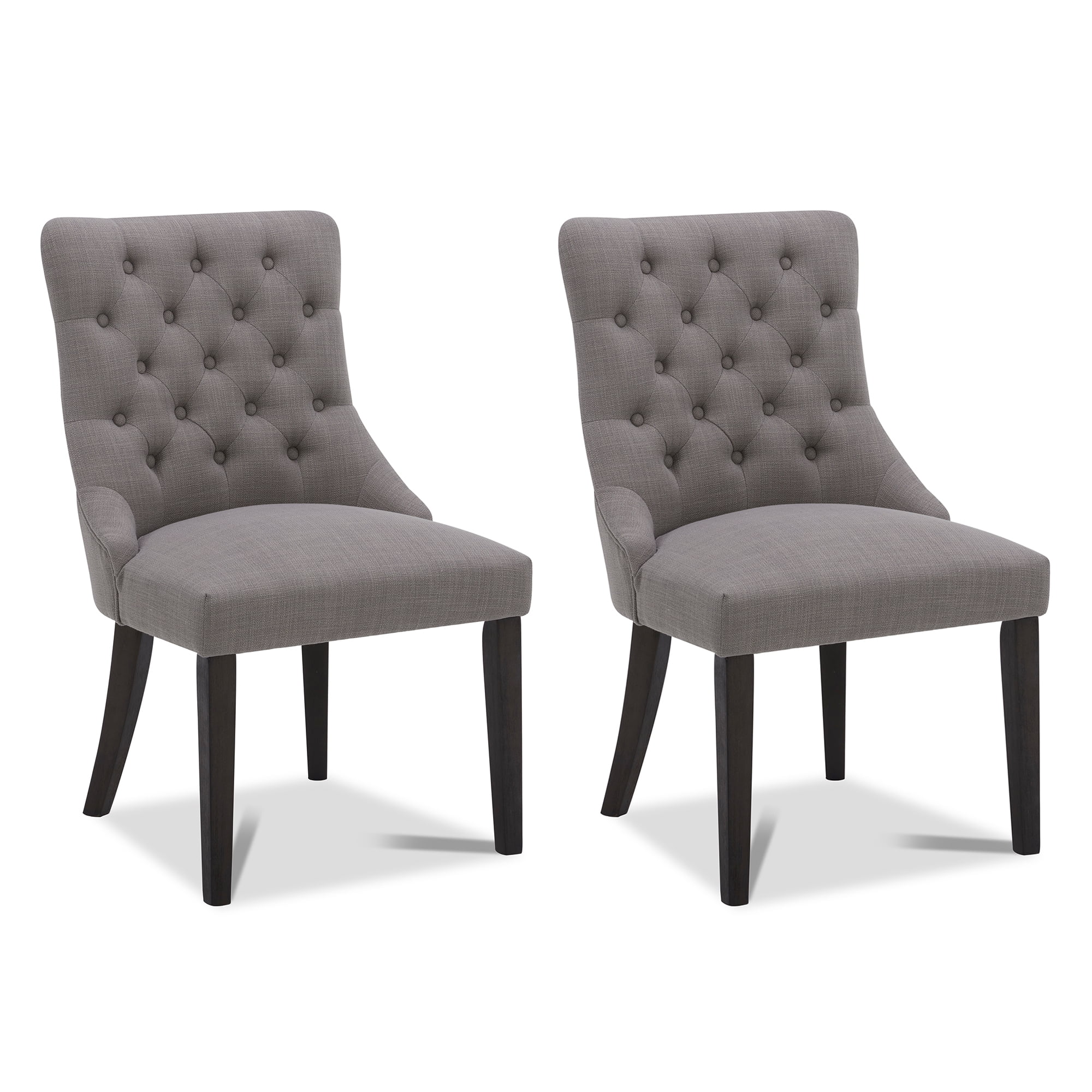 CHITA Dining Chairs Set of 2 with Wood Legs, Upholstered Kitchen Chair