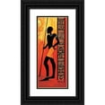thumbnail image 1 of Veda 10x18 Black Ornate Wood Framed with Double Matting Museum Art Print Titled - Waiting Man, 1 of 4