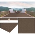 Brown Economy Indoor Outdoor Custom Cut Carpet Patio & Pool Area Rugs