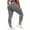 Capri 53# 1Pack:Gray, variant on Womens High Waist Capri Yoga Leggings Cropped Pant for Workout with Two Pockets,Gray,US Size XL