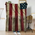 thumbnail image 6 of 4th Of July PALIFEUR Throw Blanket, 27.55 x 39.37 Inch Patriotic Flannel Blankets, Independence Day Throw Blanket for Couch Bed Office,Amercian Flag Decorate Soft Lightweight Blanket, 6 of 7