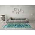 thumbnail image 3 of Ahgly Company Indoor Rectangle Animal Light Blue Traditional Area Rugs, 4' x 6', 3 of 4
