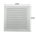 thumbnail image 1 of Metal Louver Vent Grille Cover Square Vent Insect Screen Cover, 1 of 6