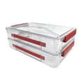 thumbnail image 3 of Caja de almacenamiento para archivos RHONZHAO, 2 unidades, plástico transparente para A4, 3 of 7