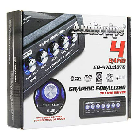 Audiopipe EQ-47BMOTO half DIN Car Audio Graphic (Best Graphic Equalizer Settings)