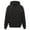 Black, variant on Heavyweight Structural Streetwear Hoodie Reflective Glow Dark Pullover Adjustable Drawstring Winter Autumn Casual Jacket White XXL