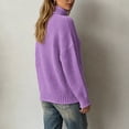thumbnail image 5 of XUNKUSGA Womens Turtleneck Sweater Classic Solid Color Chunky Knit Pullover Sweaters Loose Casual Long Sleeve Fall Winter Tops Soft Warm Cozy Sweaters for Women Daily Wear,Size L, 5 of 6