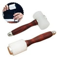 thumbnail image 4 of Nylon Hammer Mallet Wood Handle Leathercraft Punch ToolCowhide Punch Cutting Sewing Leather Carving Craft Hammer Tool (A), 4 of 6