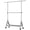 Silver, variant on TreGazze Heavy Duty Clothes Rack on Wheels with Shelf for Hanging Clothes, Rolling Clothing Rack Load 450 lbs for Bedroom Laundry, Silver