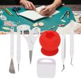 thumbnail image 4 of Craft Tools Set, Accurate Cutting Grip Function DIY Production Vinyl Weeding Tools Set    For Cameos For Silhouettes For Lettering Red, 4 of 8