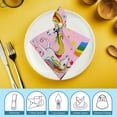 thumbnail image 6 of Werpe Unicorn Rainbows Kitsch Movement Cloth Napkins Polyester Reusable Machine Washable Fabric for Events Gift 2 PCS, 6 of 7